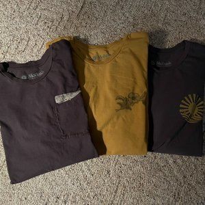 Men's Mollusk T-shirts - set of 3 - size Large